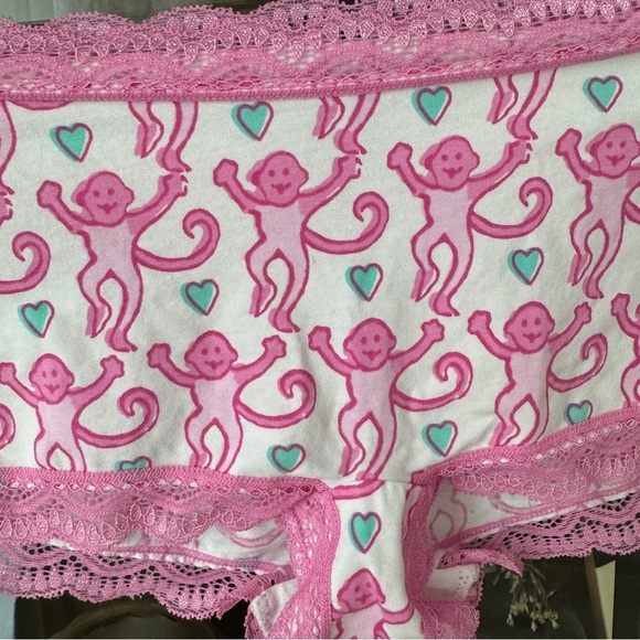 Roller Rabbit Icon Bikini underwear panties lace monkeys cotton modal teen - Picture 6 of 8